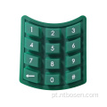 Bloqueio de combinação de porta eletrônica escura verde digital silicone teclado